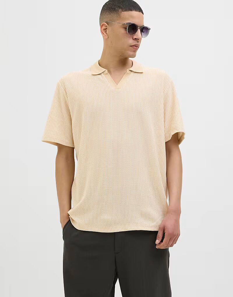 

Поло бежевого цвета Jack & Jones