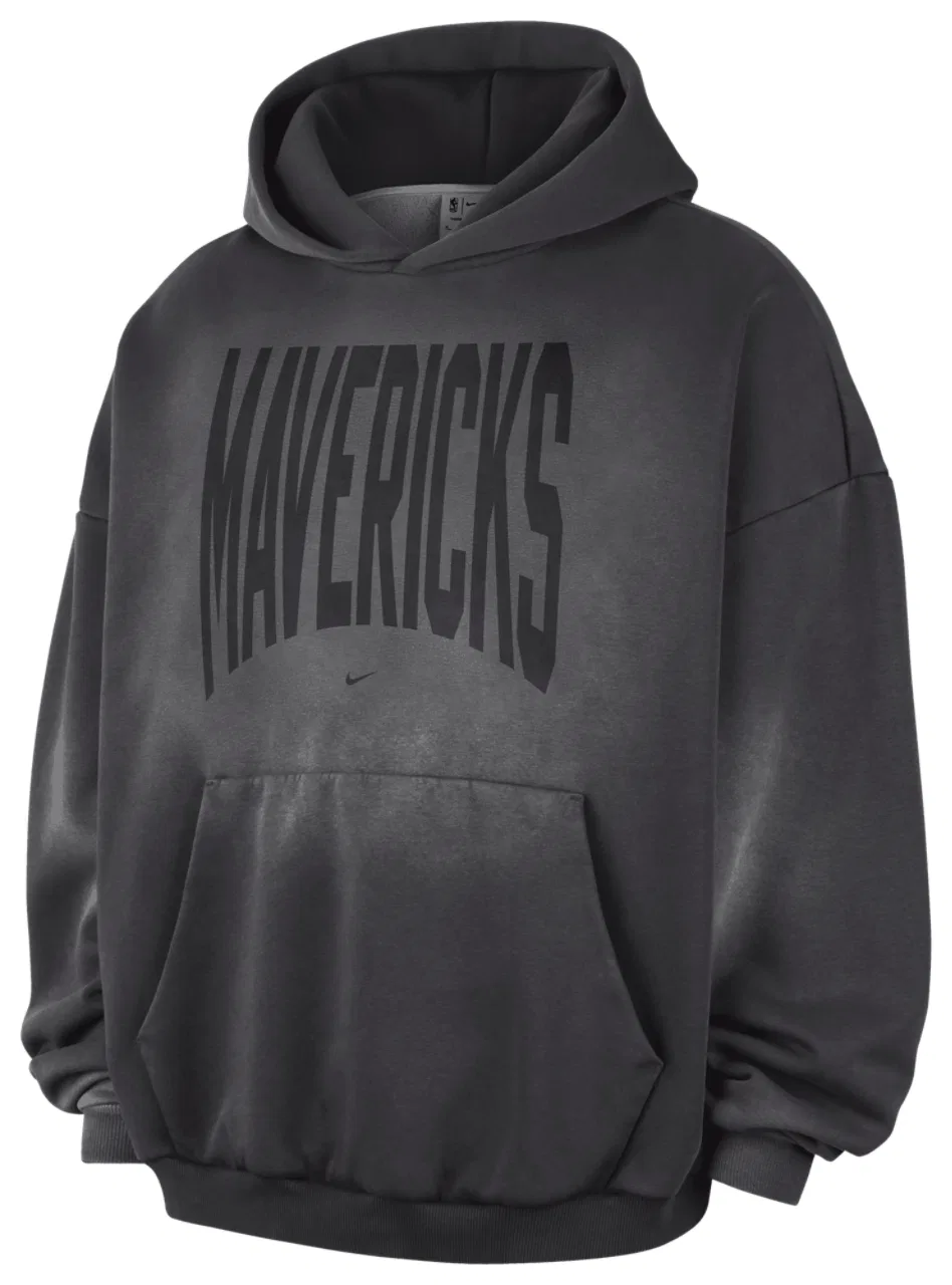Мужская толстовка с капюшоном из утепленного флиса Mavericks Wash Nike, серый