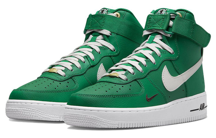 Кроссовки Nike Air Force 1 High Se '40th Anniversary, высокие, зеленый/белый — фото 2