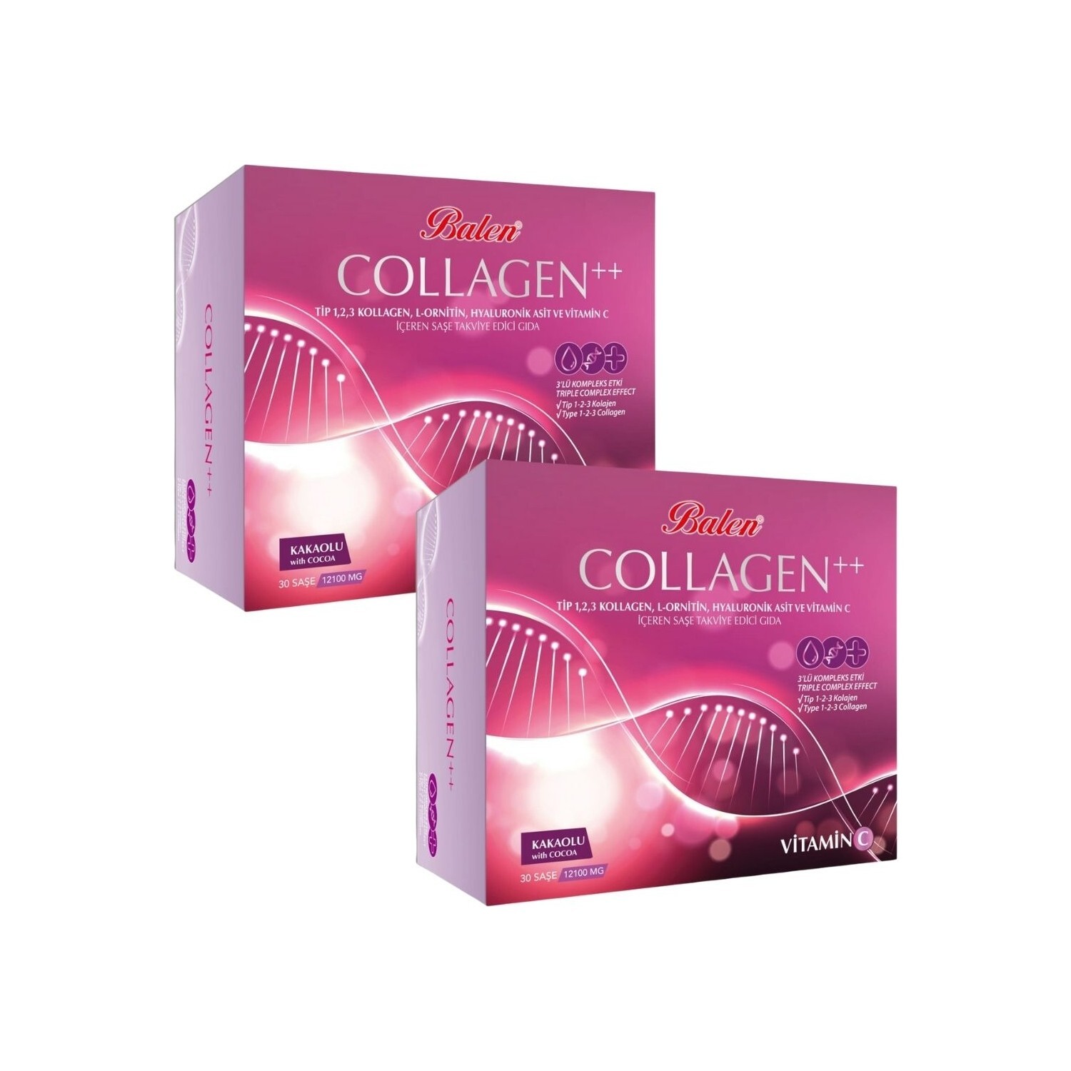 

Добавка Balen Collagen 12100 мг 30 капсул 2 шт