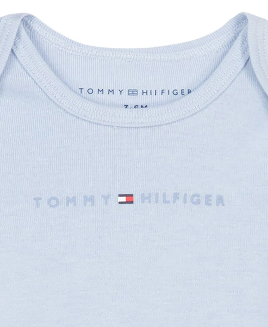 Комплект боди с коротким рукавом с принтом Tommy Hilfiger, Blue/White — фото 4