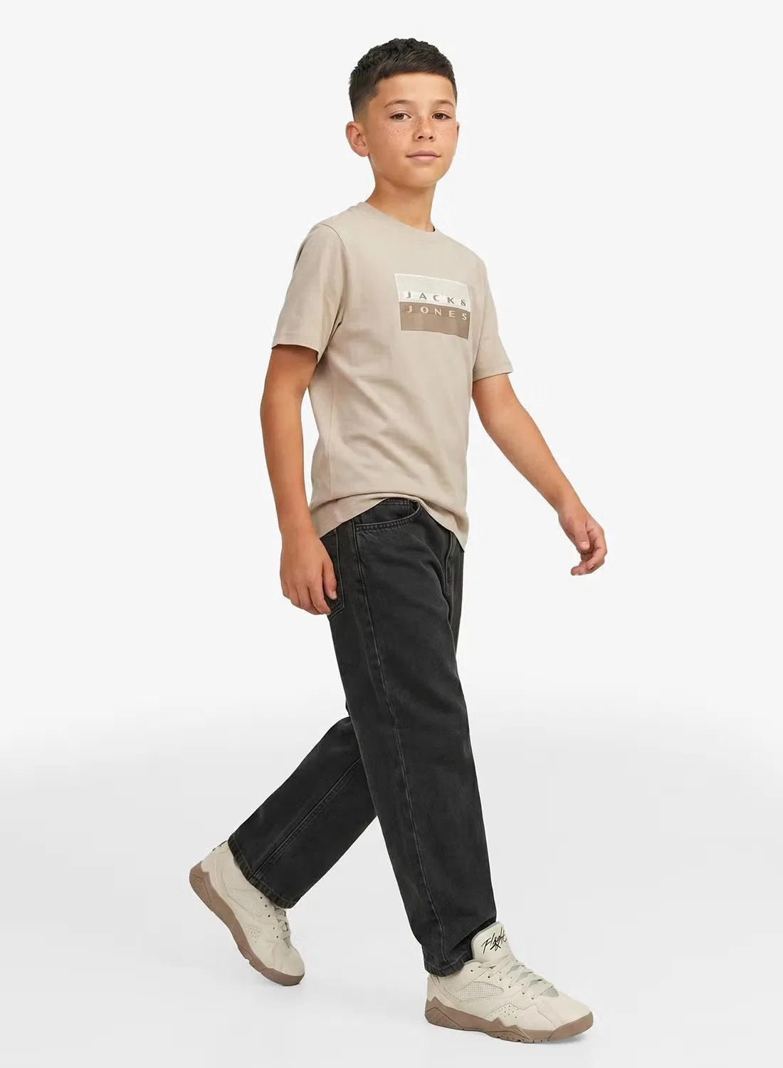 Футболка с коротким рукавом комплект футболок Jack & Jones Junior, северо-атлантический — фото 4