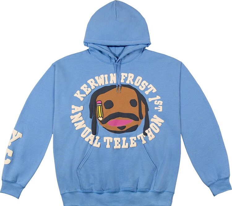 

Худи Cactus Plant Flea Market x Kerwin Frost Telethon Hoodie 'Blue', синий