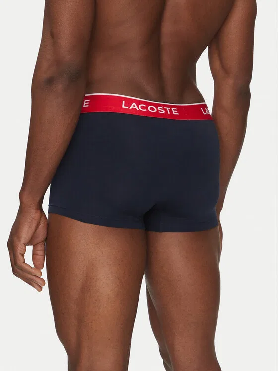 Комплект боксеров Lacoste, темно-синий, 3 шт. — фото 4