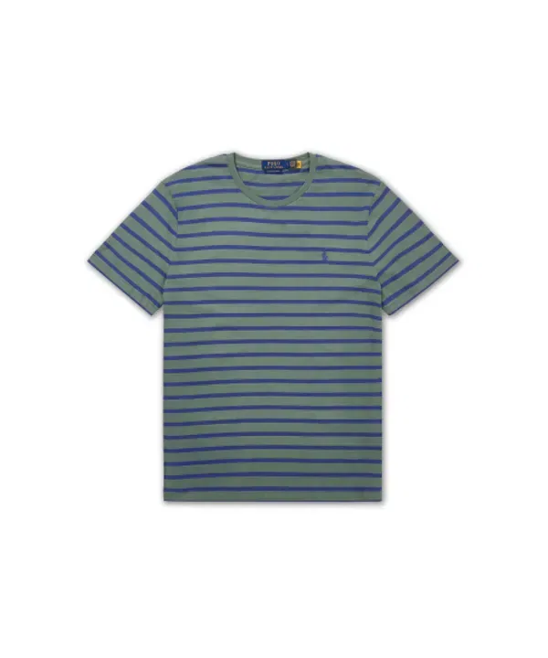Футболка с полосками Slim Fit, Polo Ralph Lauren, зеленый