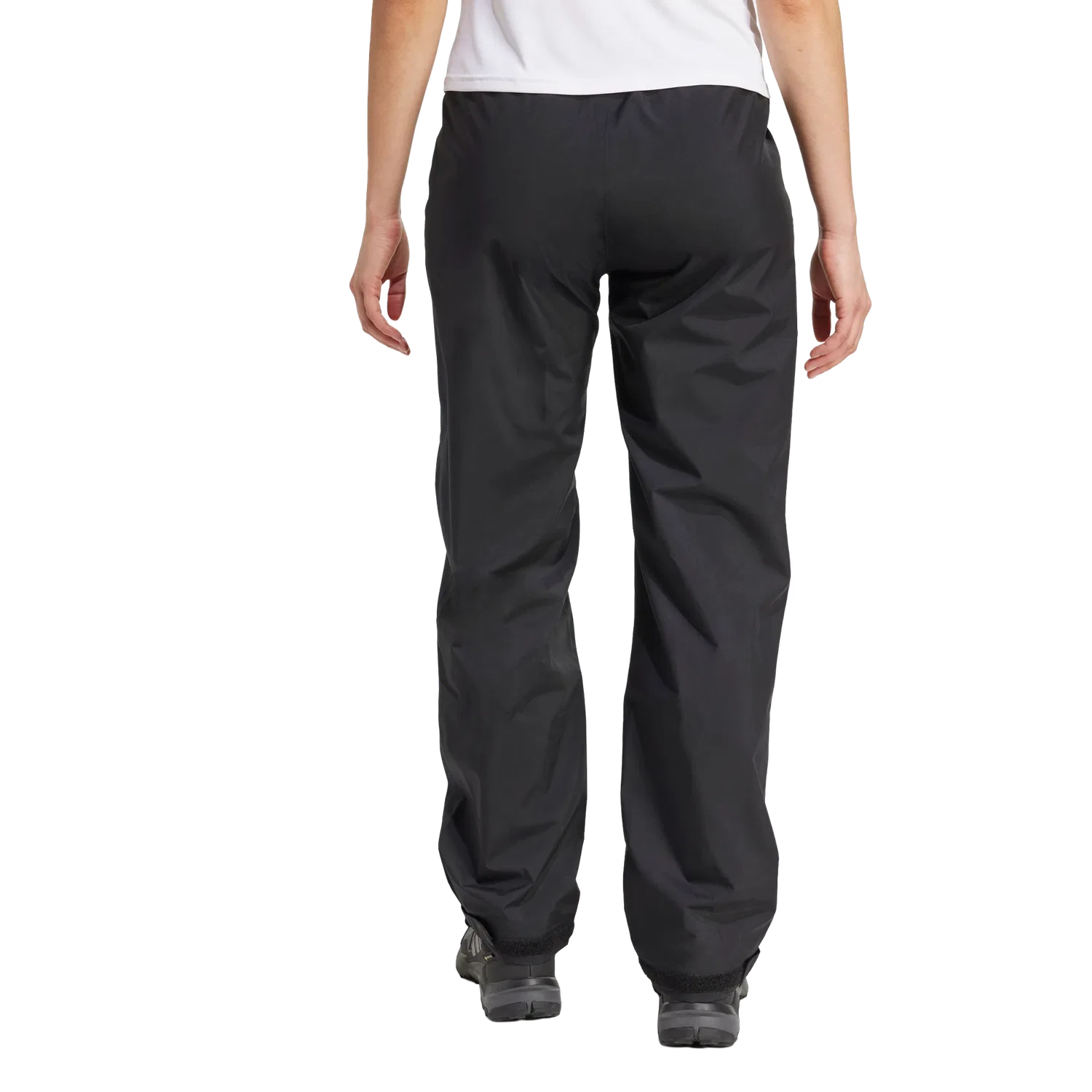 Женские широкие дождевые штаны с двумя слоями Adidas Terrex Multi Climaproof, черный — фото 3