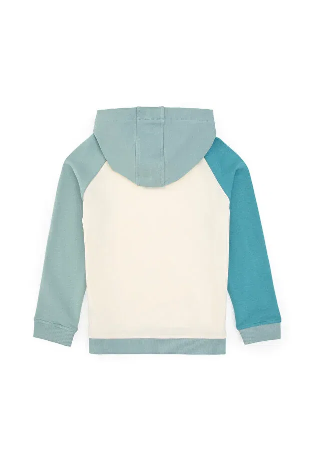 Детские свитшот для мальчиков с капюшоном U.S. Polo Assn., Mint — фото 3