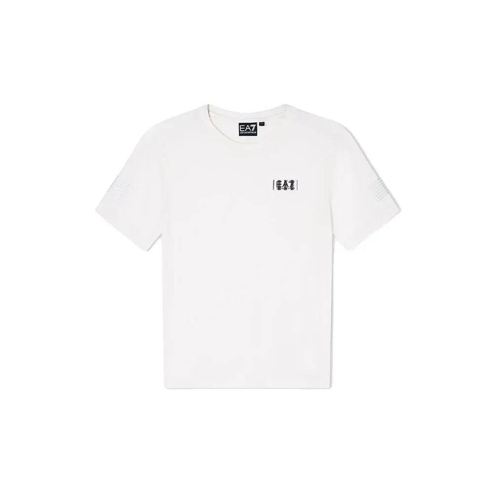 Футболка с коротким рукавом Premium Ea7 Emporio Armani, белый