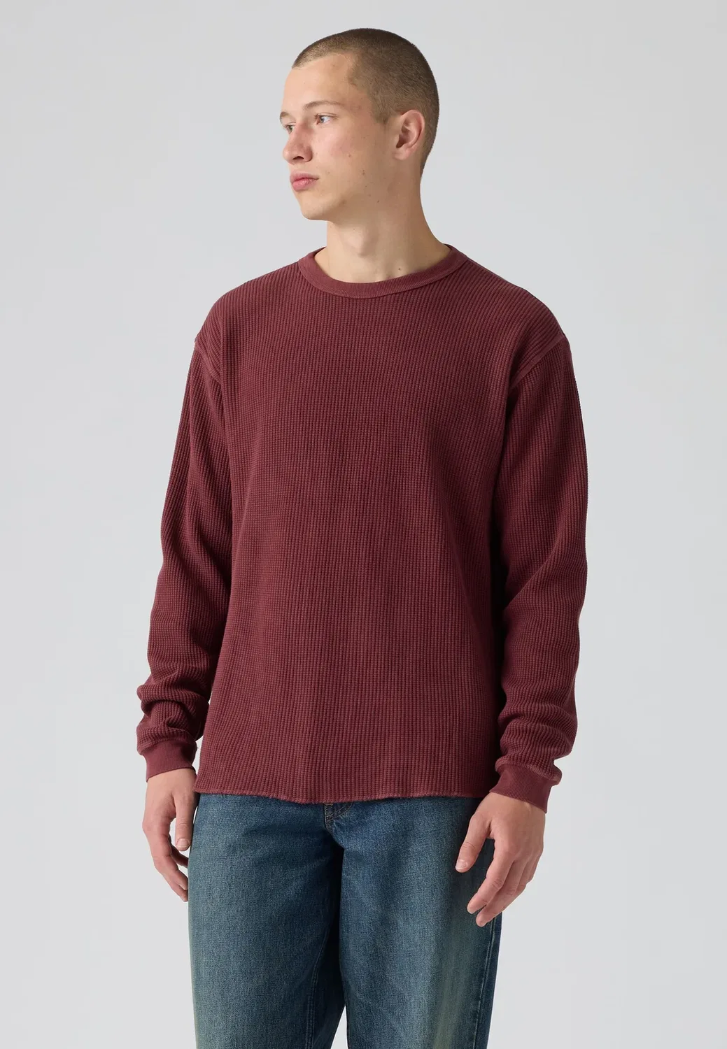 Термофутболка - футболка с длинными рукавами Levi'S, Garment Dye Tawny Port — фото 2