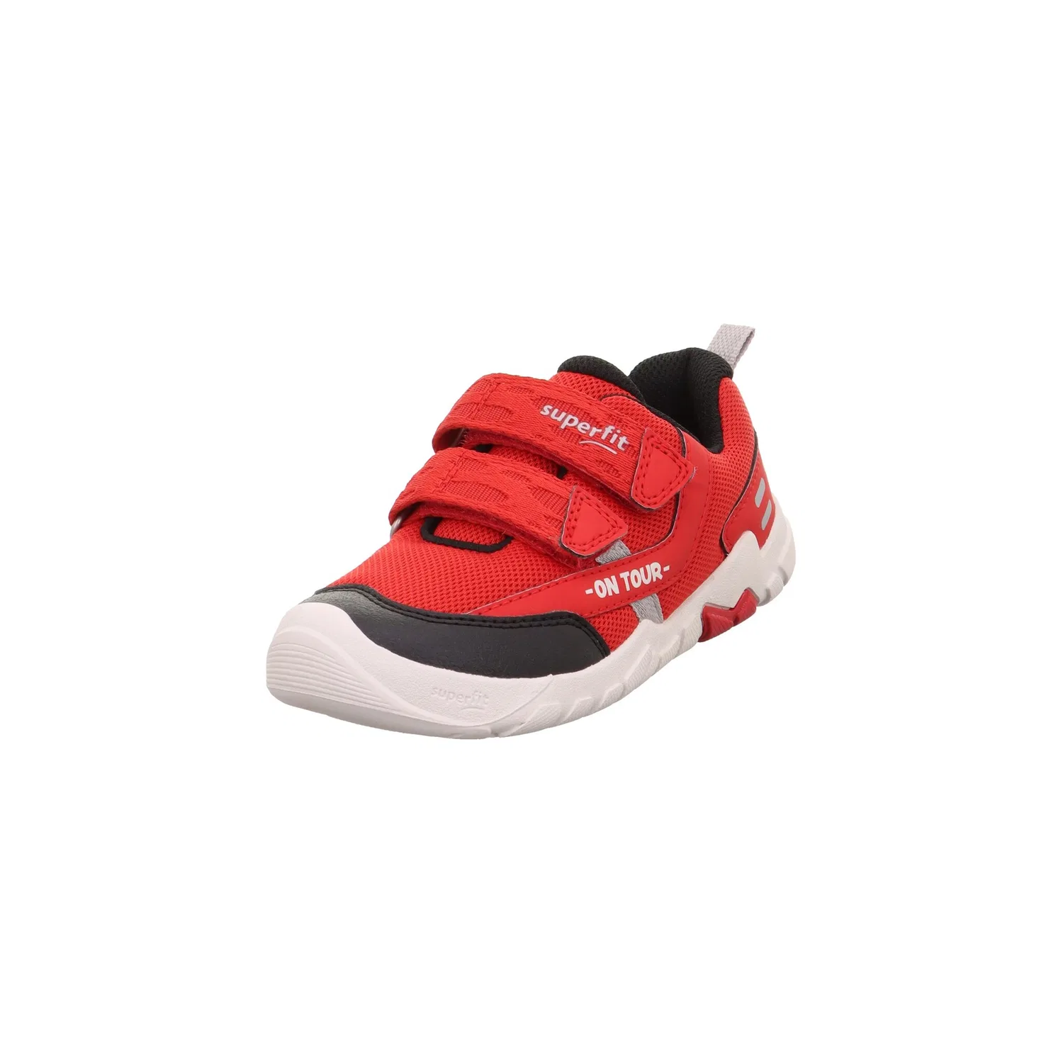 Детские кроссовки на липучках с WMS Superfit, Red/Black
