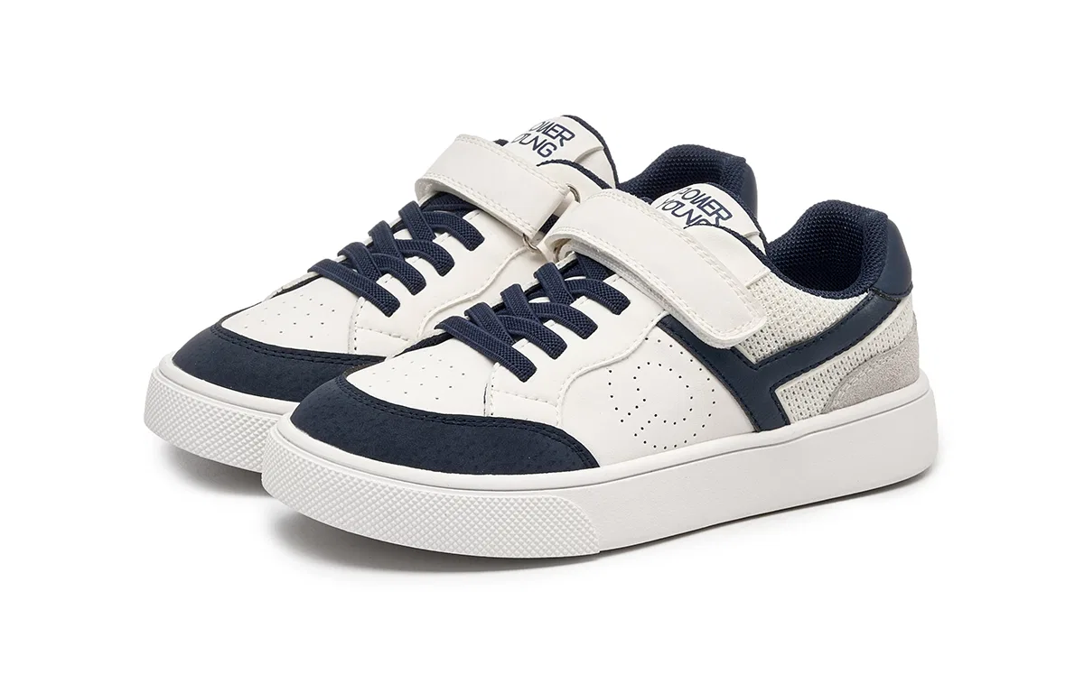 Детские кроссовки для скейтбординга с принтом HLA, Beige Blue — фото 3