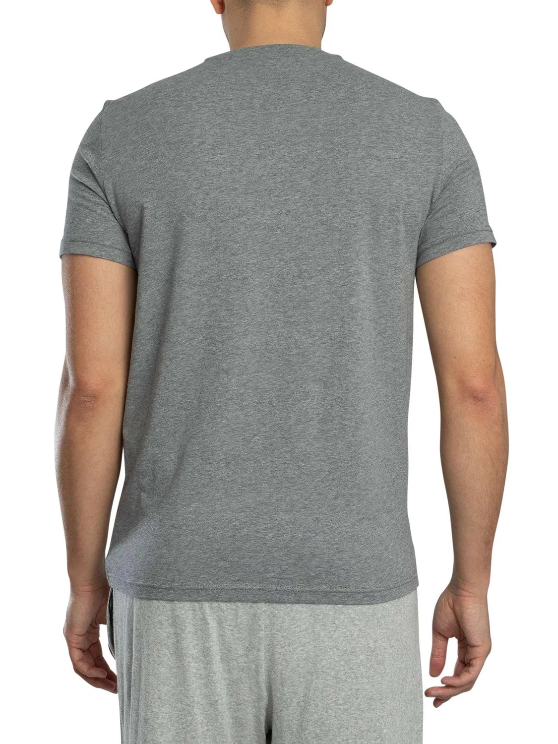 Мужская футболка с коротким рукавом 111267 3F720 Emporio Armani, Grey Melange/Black — фото 4
