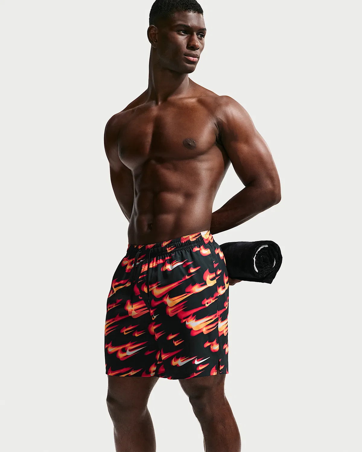 Мужские плавательные шорты Nike Swim Breaker 7" с подкладкой-бриф, University Red — фото 4
