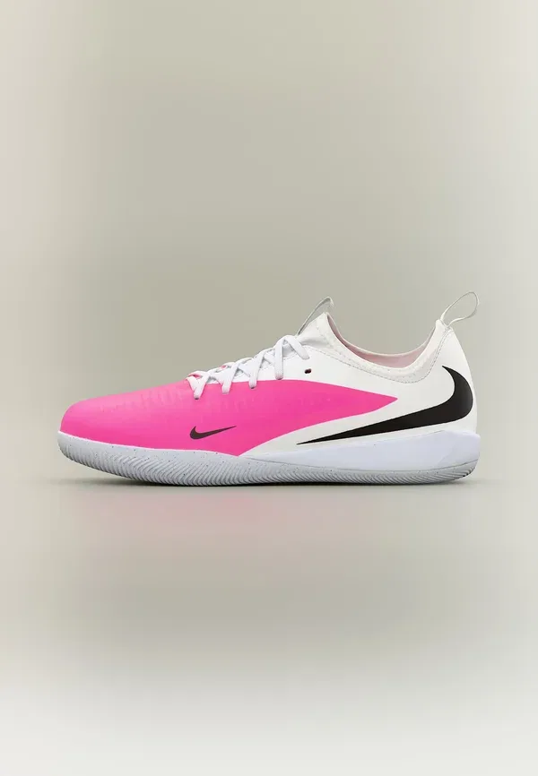 Футбольные кроссовки с синтетическим верхом Jr Phantom 6 Low Acad IC Unisex, Nike Performance, White/Black/Hyper Pink, белый/черный/розовый