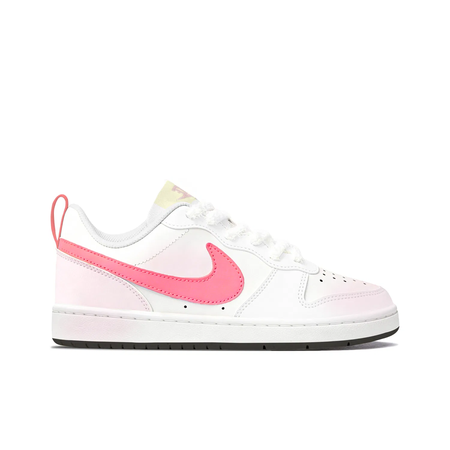 Детские кроссовки для скейтбординга с принтом Nike Court Borough Low 2, White Pink — фото 4