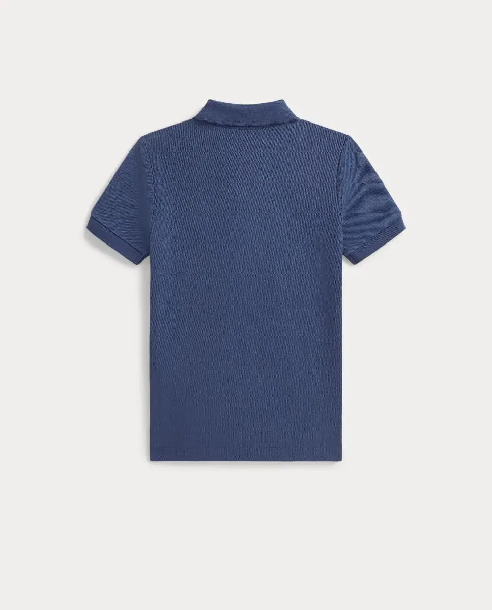 Детское поло для мальчиков с вышивкой Polo Bear Polo Ralph Lauren, Azul Índigo — фото 2