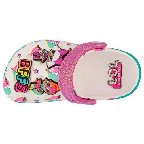 Детские клоги Crocs Lol Surprise Bff Classic Clog, Weiss — фото 3