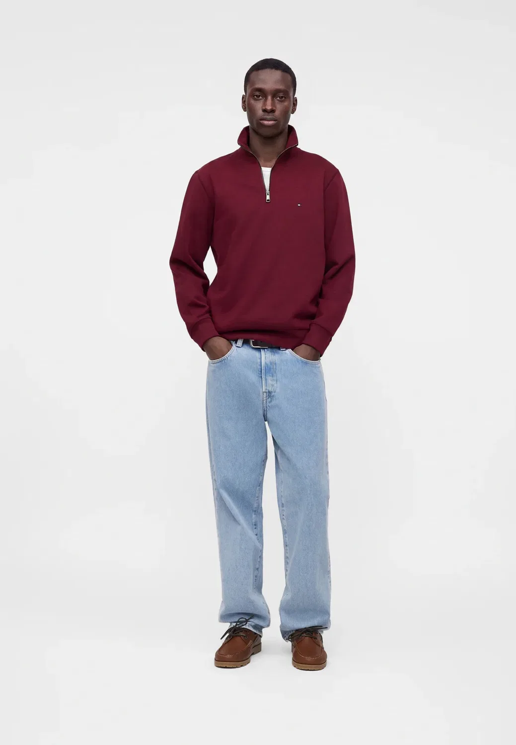 Незаменимый элемент гардероба - толстовка Tommy Hilfiger, Burgundy — фото 2