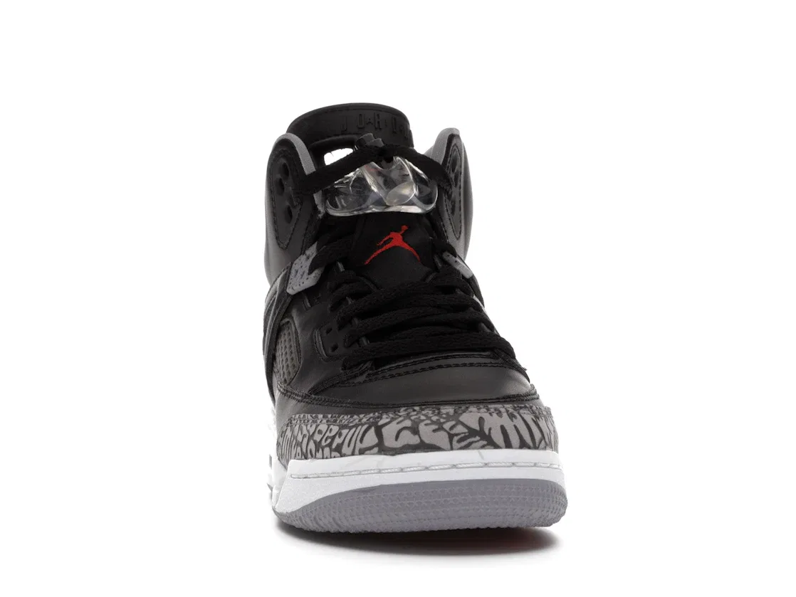 Детские кроссовки Lifestyle Jordan Spizike Black Cement, Black/Varsity Red-Cement Grey-White-Dark Grey — фото 2
