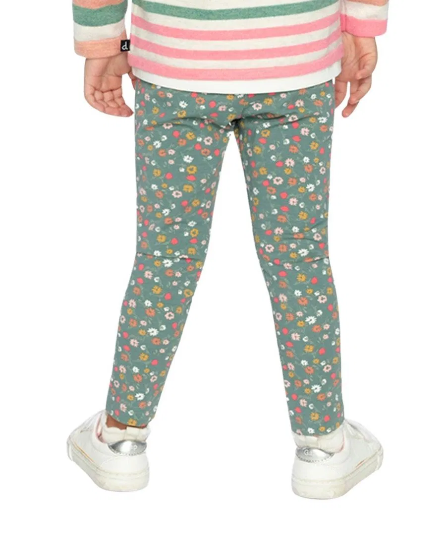 Леггинсы с цветочным принтом Deux par Deux, Green Floral Print — фото 4