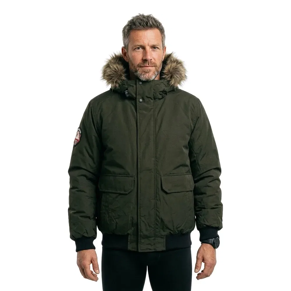 Куртка-бомбер Superdry Everest Faux Fur, зеленый — фото 3