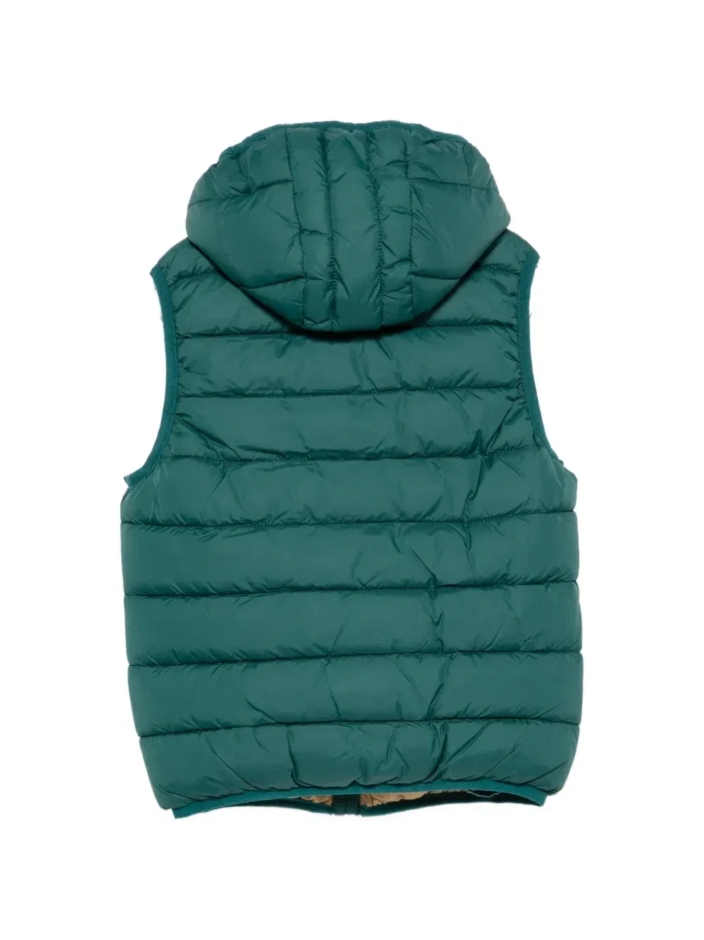 Стеганый жилет с капюшоном Timberland Kids, зеленый — фото 2