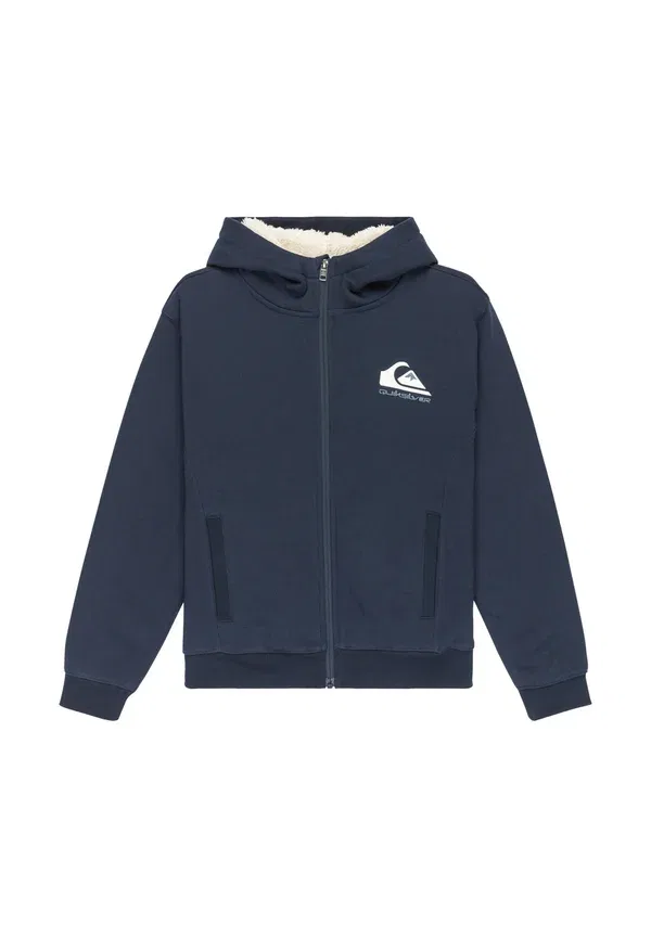 Толстовка на молнии флисовая Sherpa youth Quiksilver dark темно-синий — фото 4