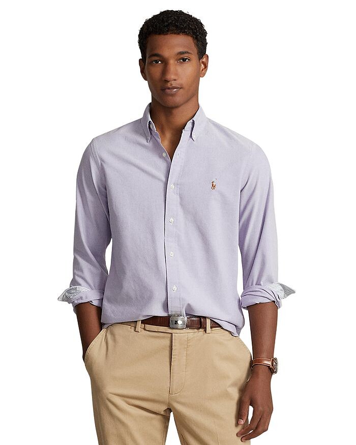 

Рубашка классического кроя Polo Ralph Lauren, фиолетовый