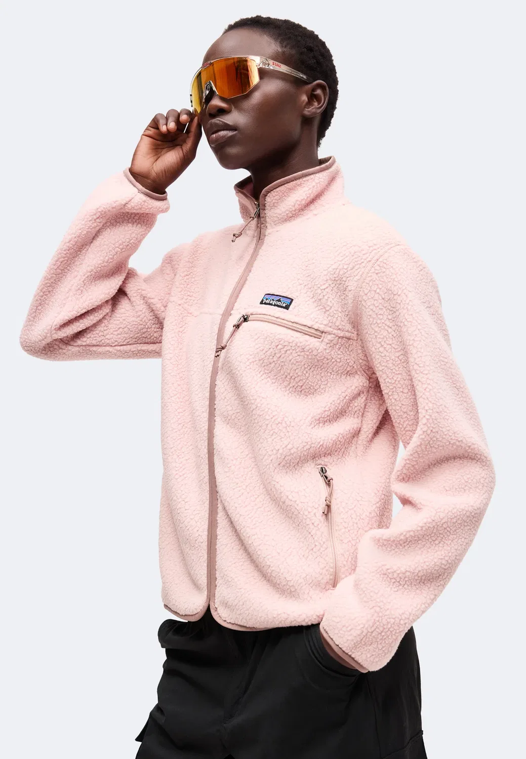 Флисовая куртка Patagonia, Fuzzy Mauve — фото 4