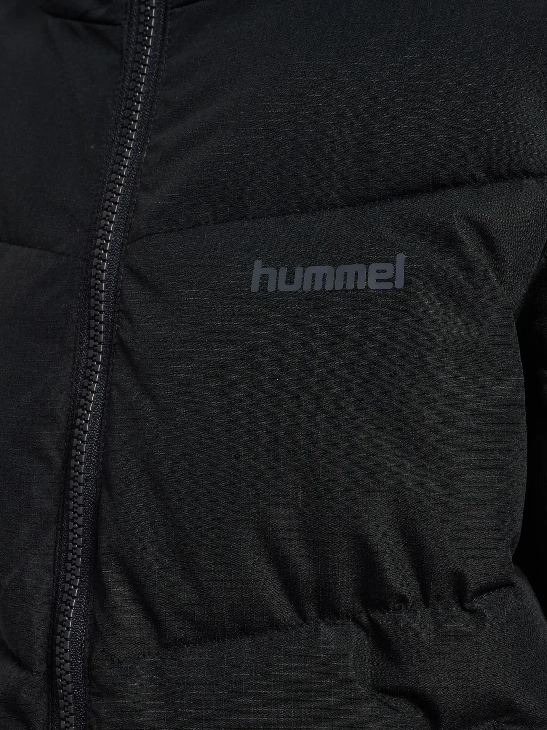 Детская стеганая куртка с высоким воротником Hmljr Puffer Hummel, Schwarz — фото 3
