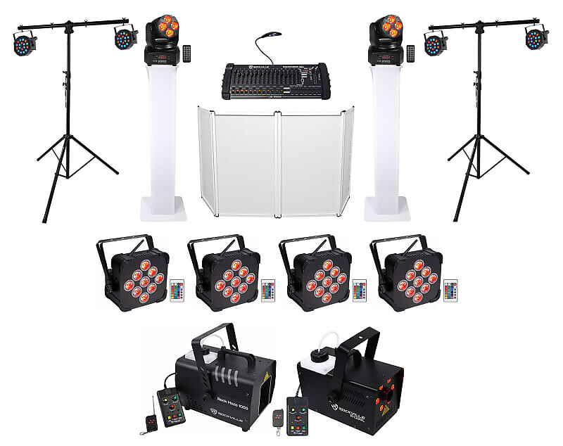 

Пакет DJ Facade+Totems+Stands+Par Lights+Moving Heads+Fogger+Hazer+Controller Rockville ROCKVILLE DJ Lighting PACK 2