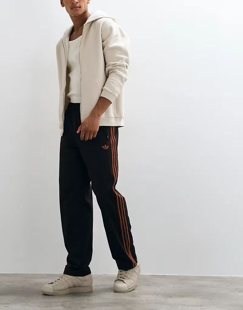 Спортивные брюки Adidas Originals Firebird коричневого и оранжевого