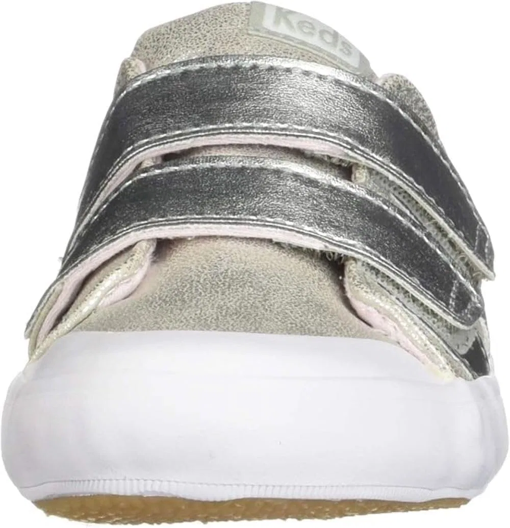 Детские кроссовки для девочек Courtney Hl Keds, Silver Metallic — фото 2