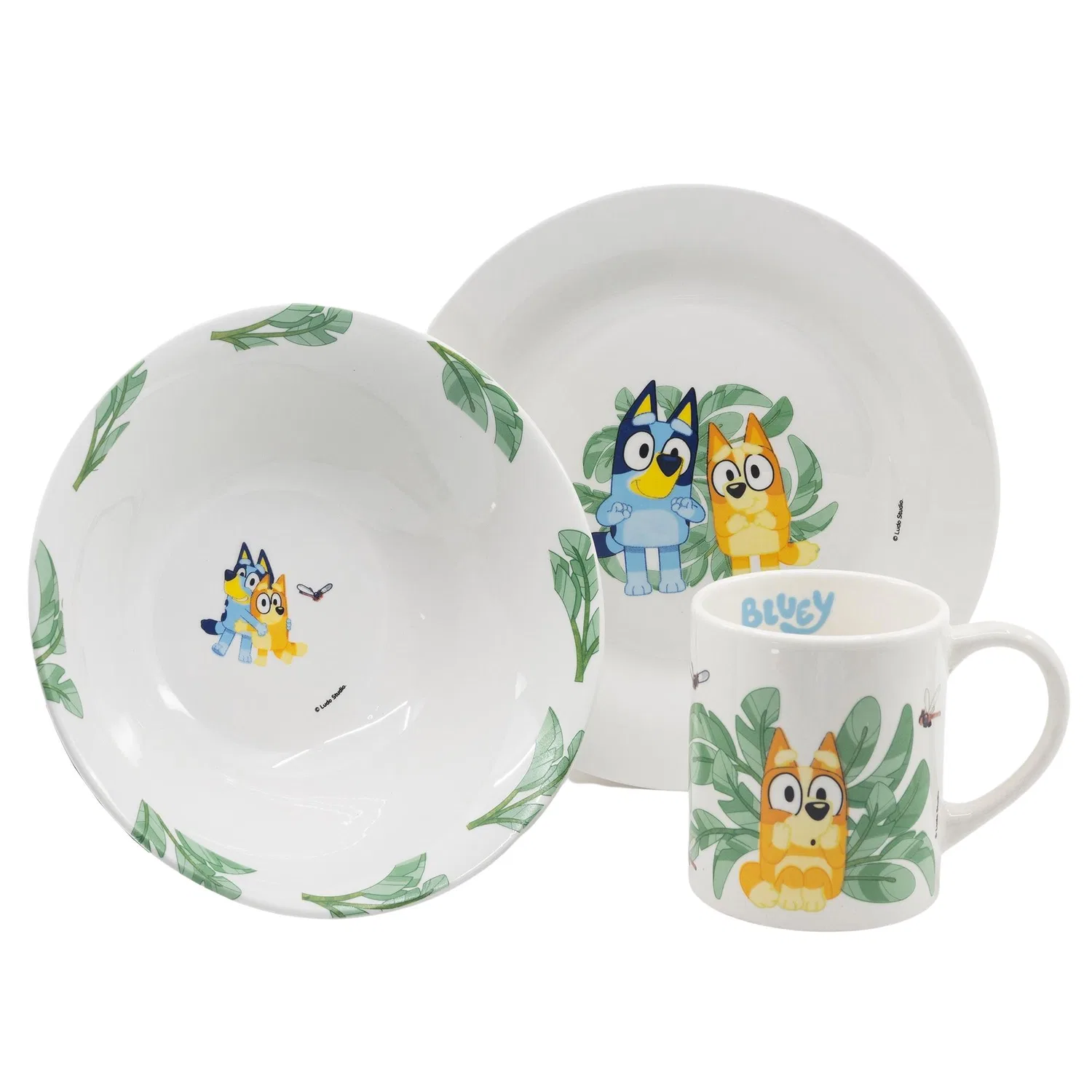 Детский набор посуды из 3 предметов Bluey STOR, Керамика