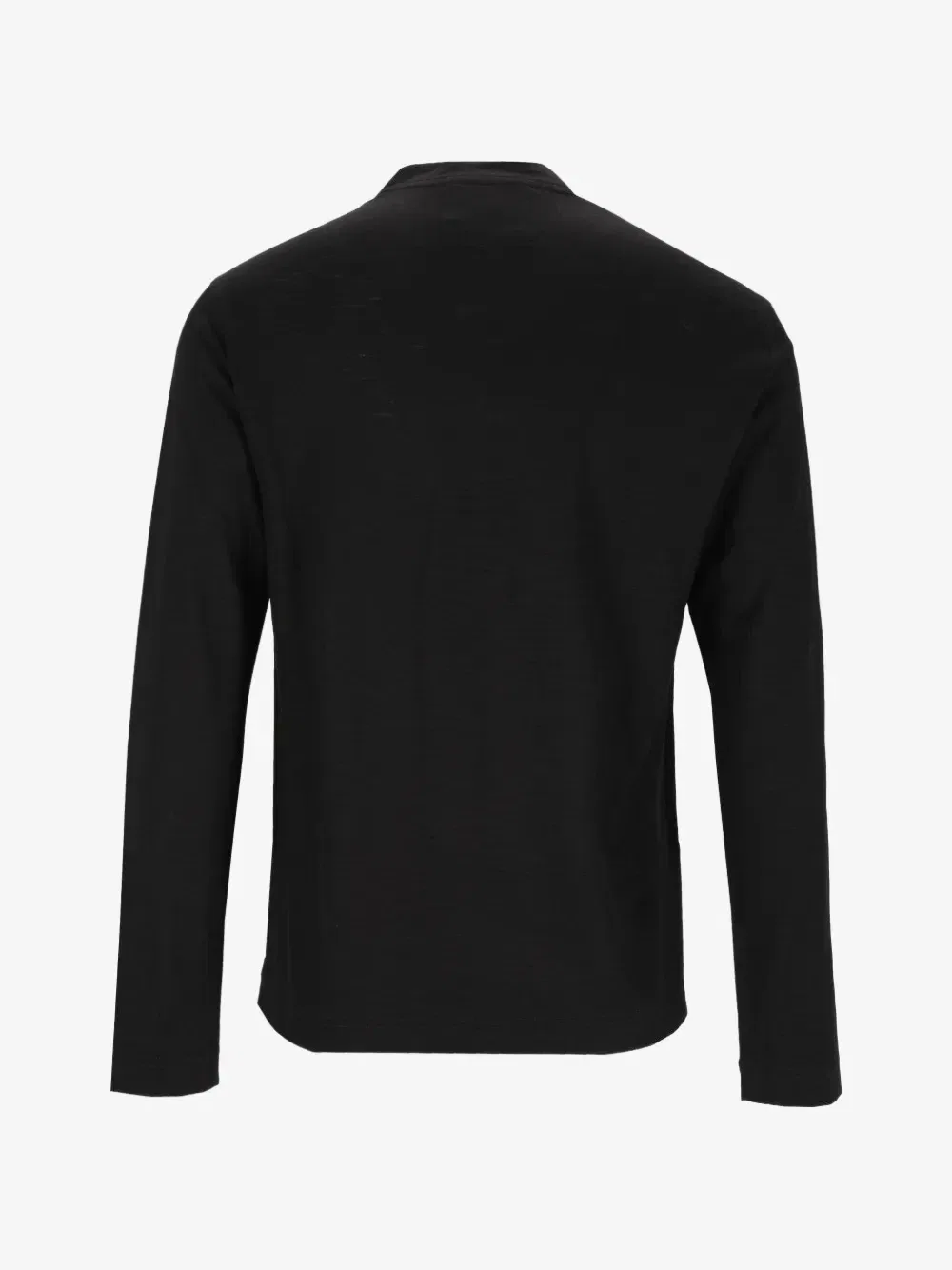 Свитер из шерстяного трикотажа с утолщениями Emporio Armani, черный — фото 2