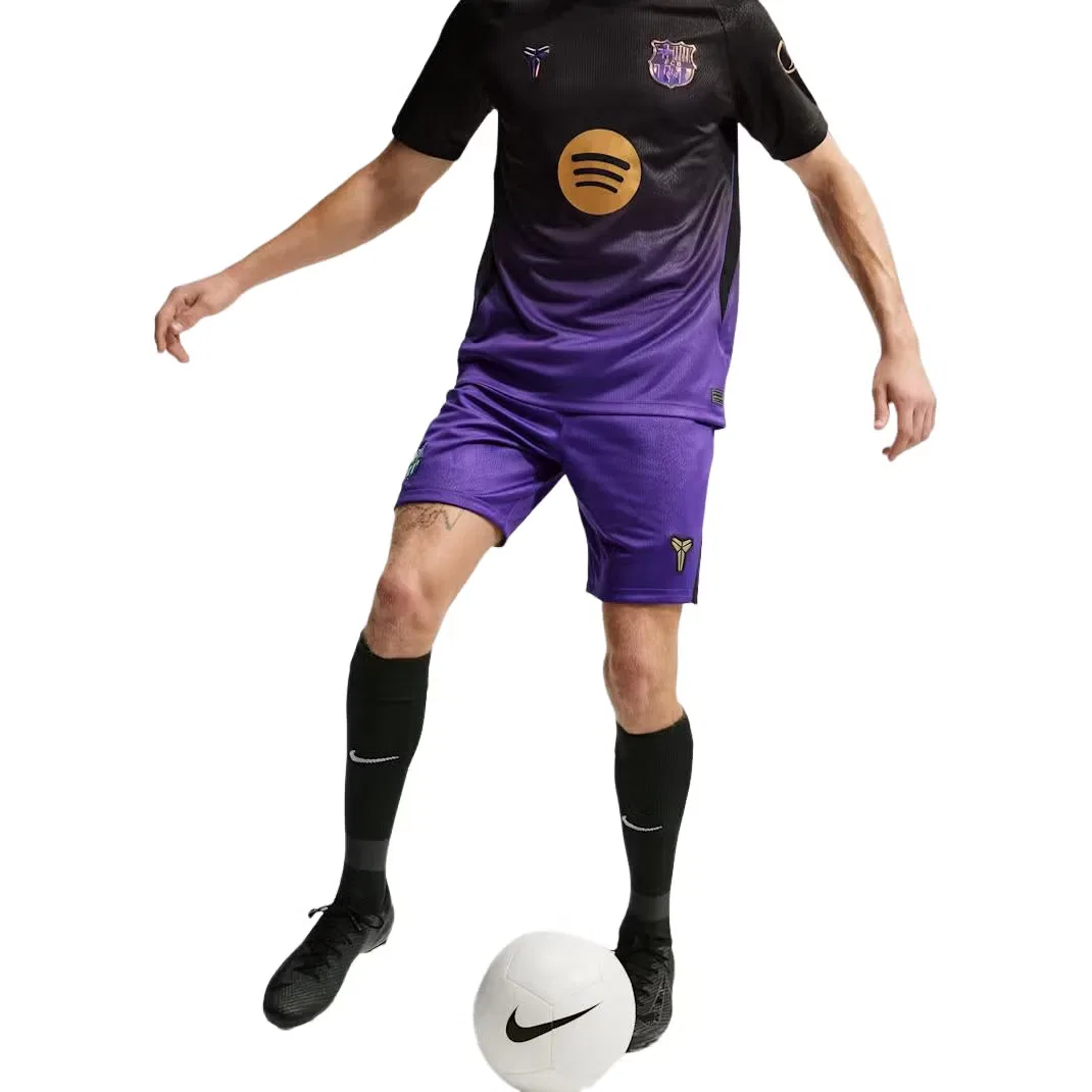 Шорты спортивные с принтом Kobe x F.C. Barcelona 2026/27 Stadium Away Nike, фиолетовый — фото 3