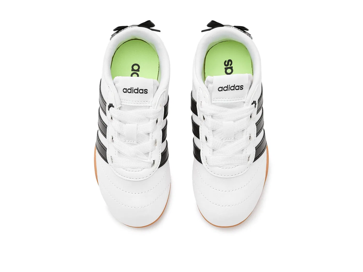 Кроссовки Grand Court Low (для маленьких и больших детей) Adidas Kids, White/Black/Yellow — фото 3