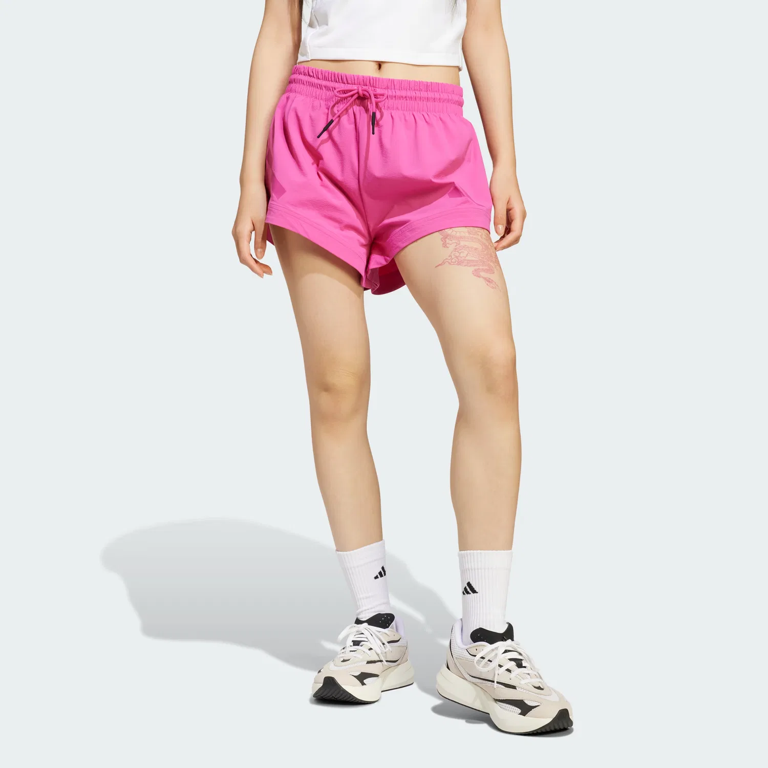 Шорты повседневные Z.N.E. Woven, Adidas, Semi-Transparent Fuchsia — фото 4