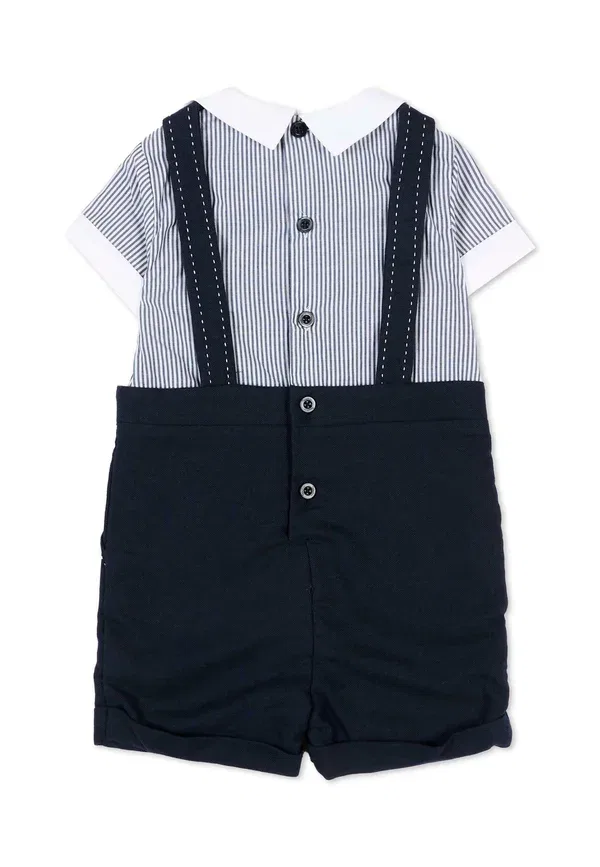 Комплект из рубашки и шорт, хлопок, Set - shirt, Patachou, синий — фото 2