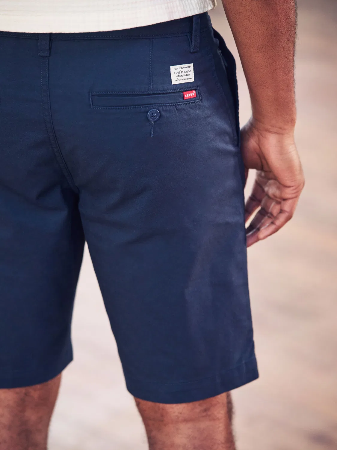 Levi's Baltic Navy Blue XX зауженные шорты чинос — фото 4