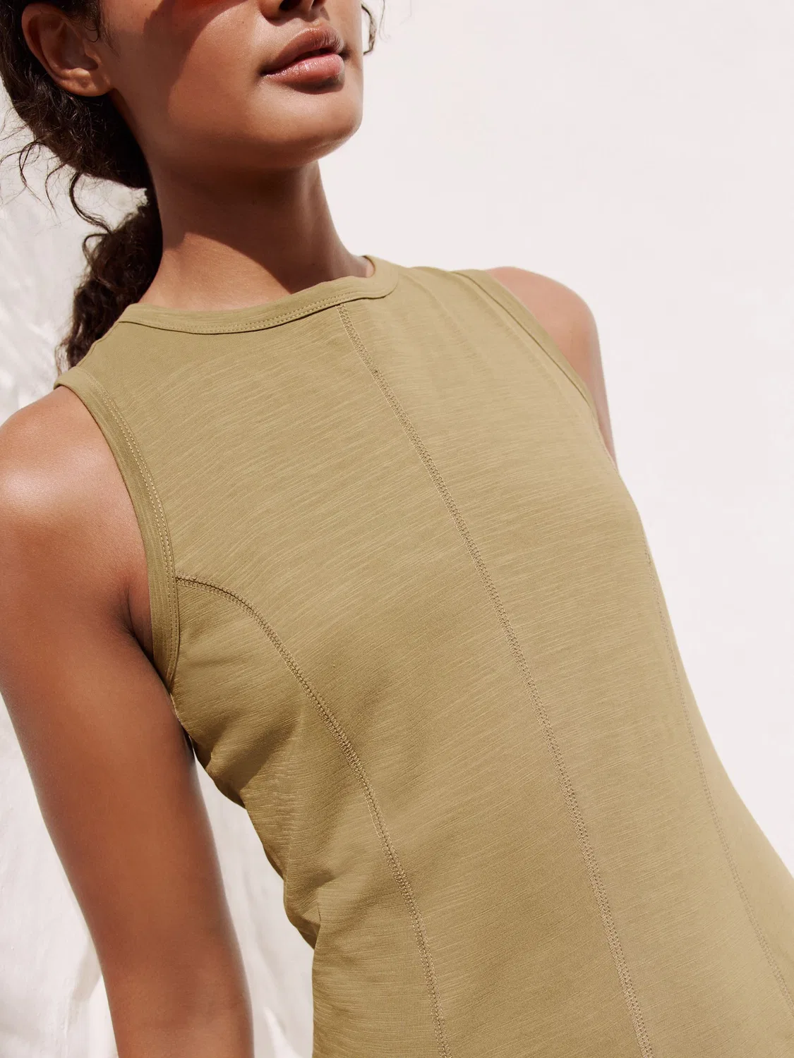 Платье макси из хлопка, Khaki Green Next — фото 4