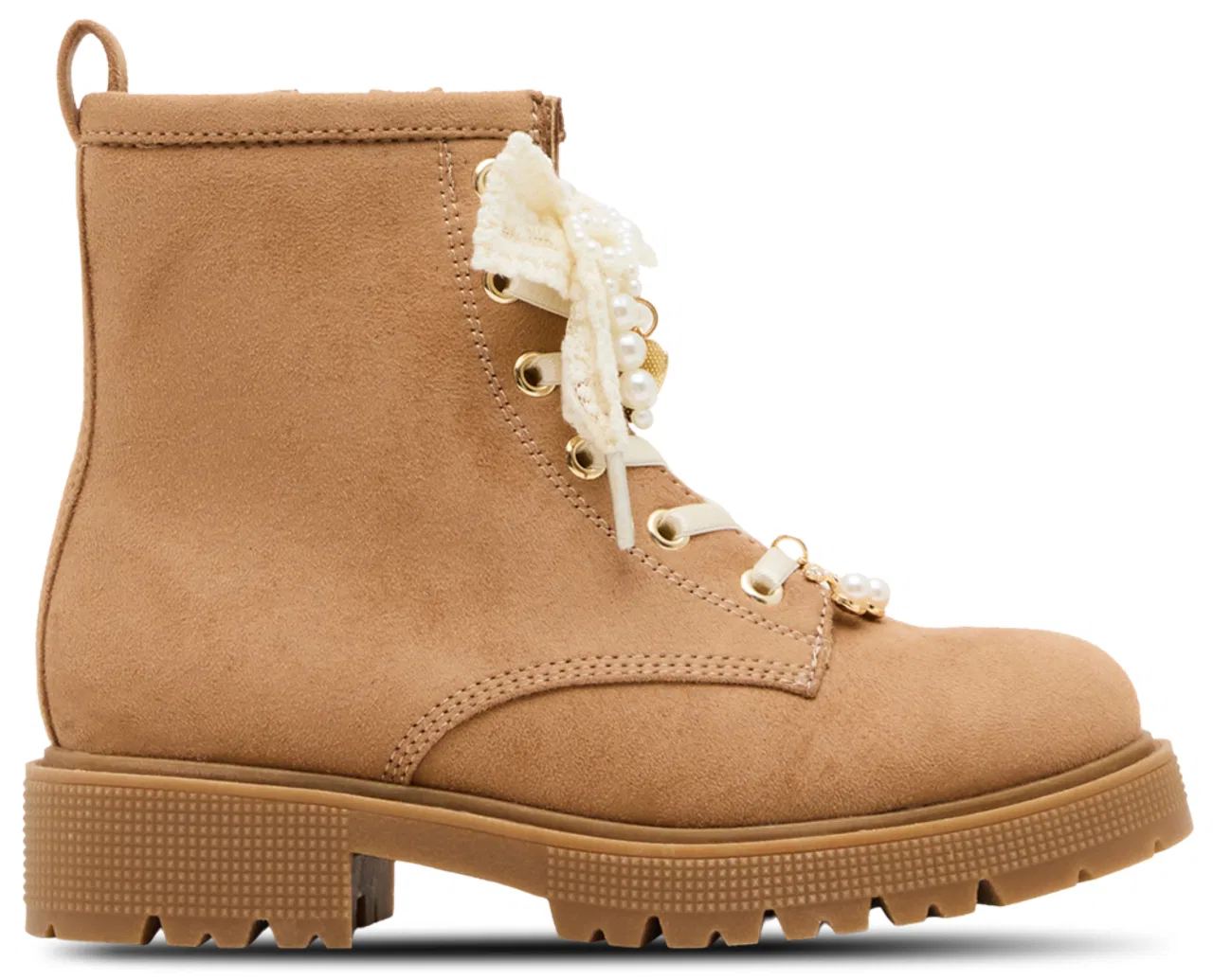 Детские ботинки для девочек с декором из страз JLUXELLE Steve Madden, Tan