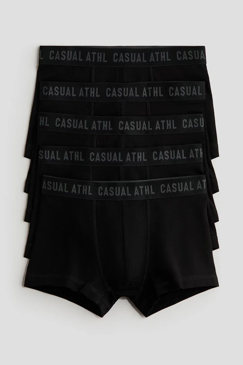 5 хлопковых трусов в упаковке H&M, Schwarz/Casual Athl