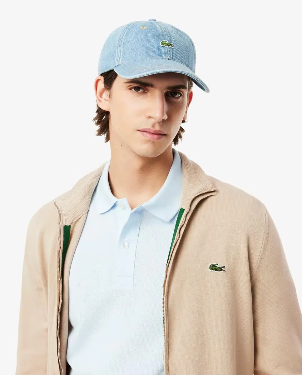 Мужской джемпер с высоким воротником на молнии Lacoste, Beige — фото 3
