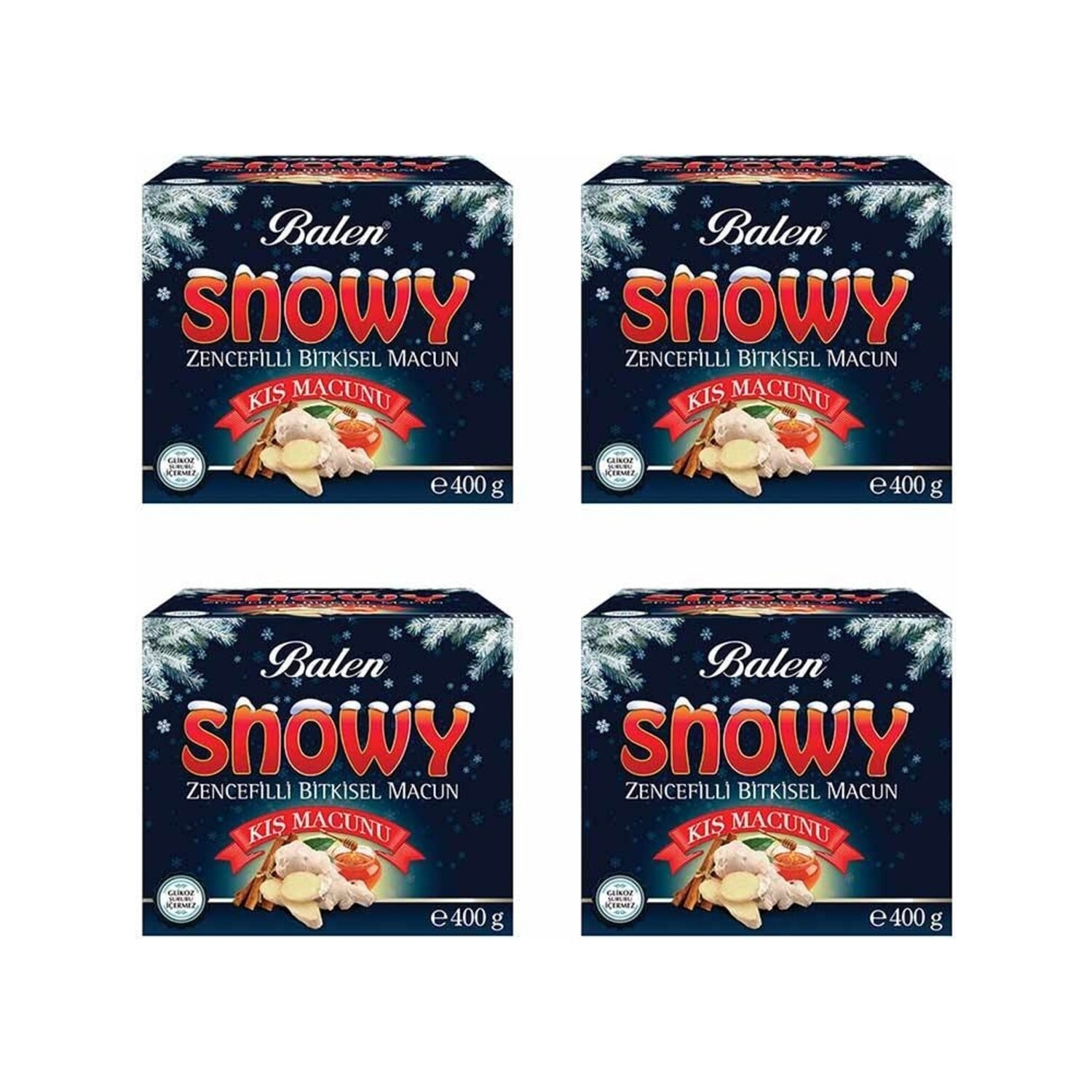 

Добавка Balen Snowy Ginger Herbal Paste, 4 упаковки по 400 гр