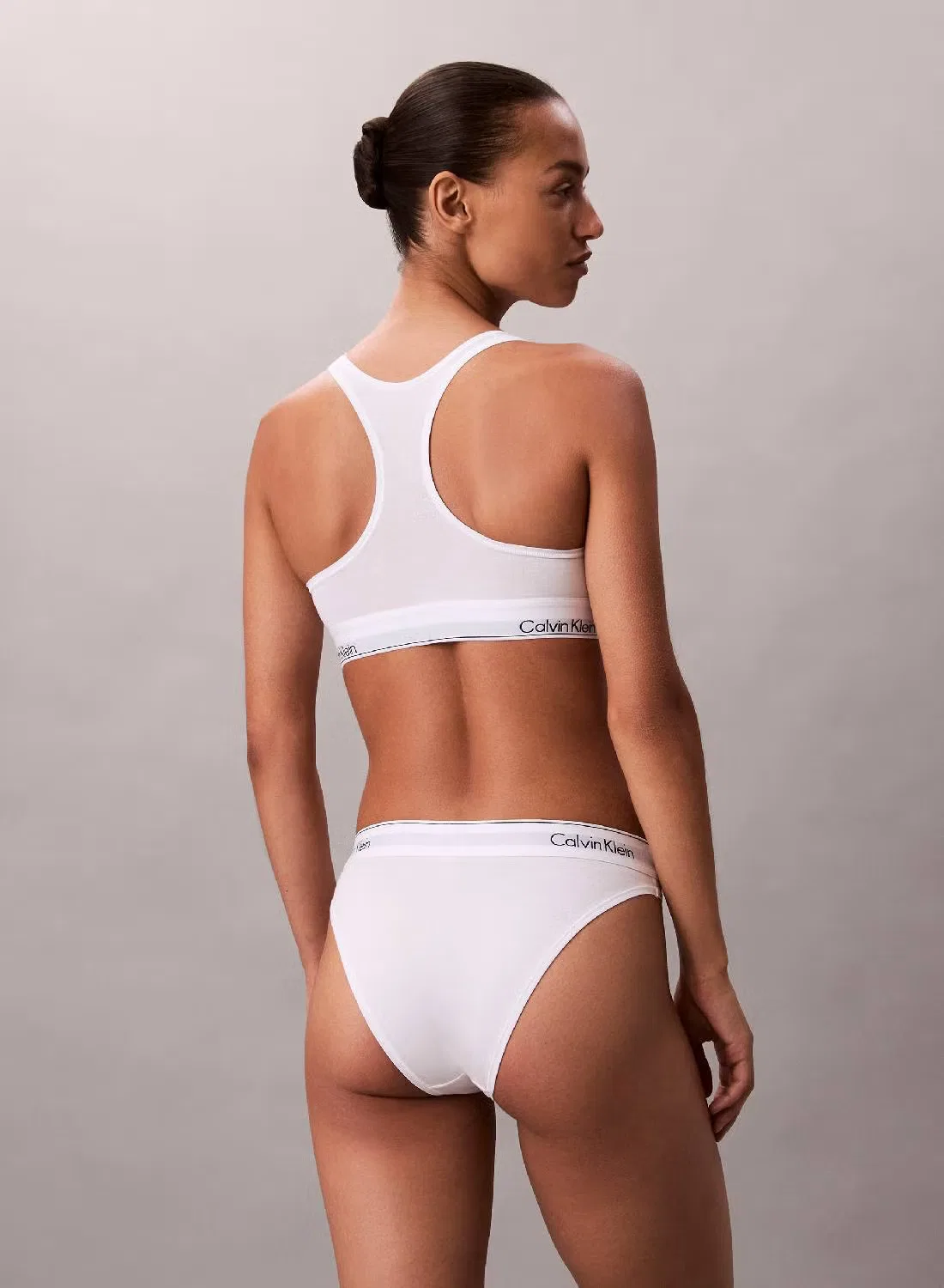 Бюстгальтер без косточек Icon Cotton Modal, Calvin Klein, белый — фото 4