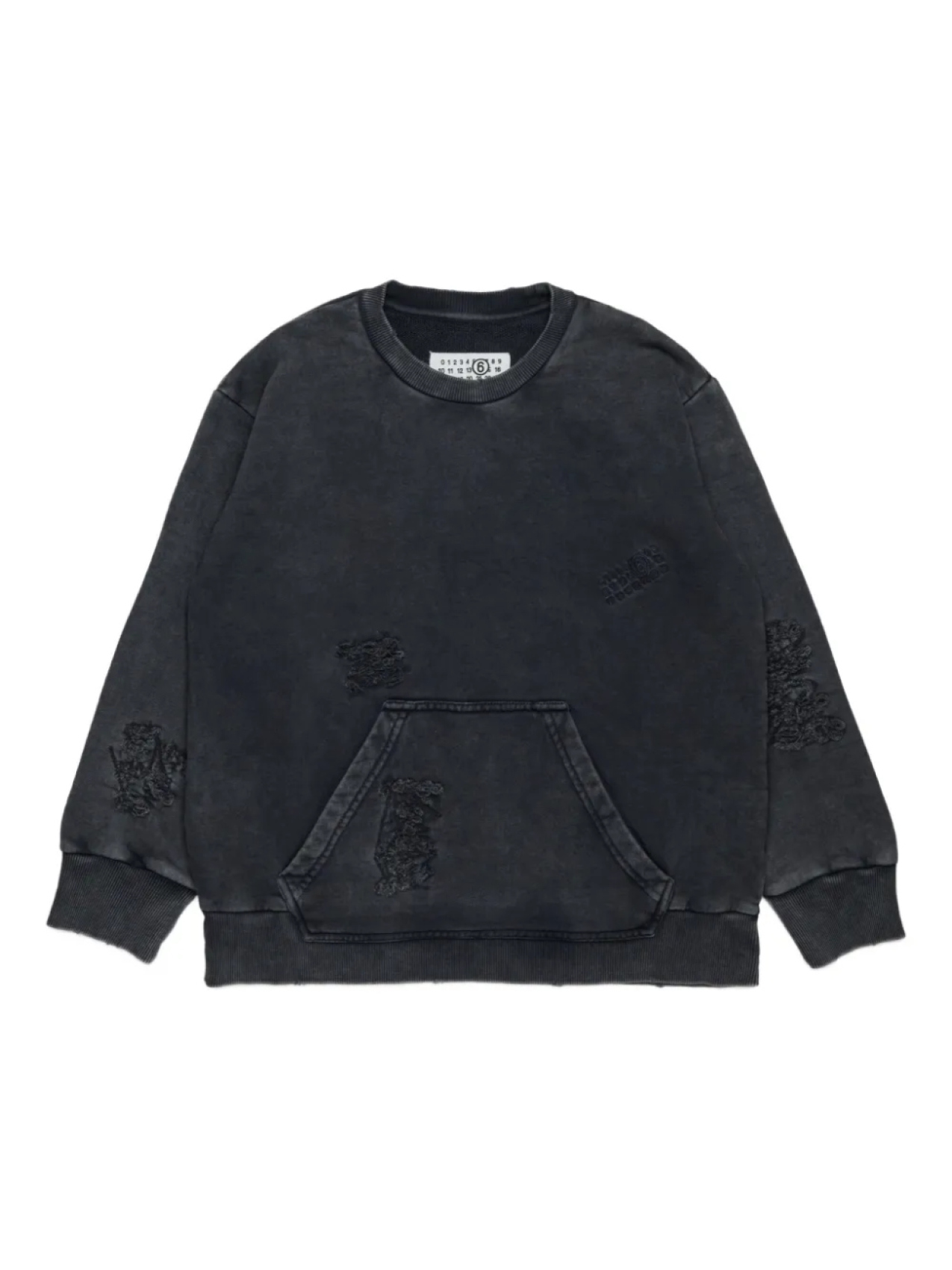 

MM6 Maison Margiela Kids хлопковая толстовка, черный