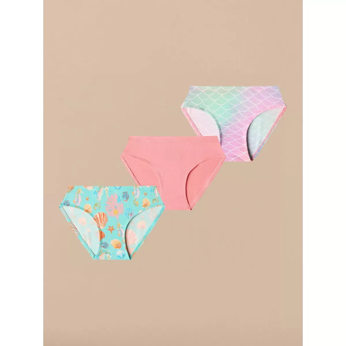 Детский комплект трусиков-бикини 3 шт UltraModal с принтом MeUndies, Seashore Pack