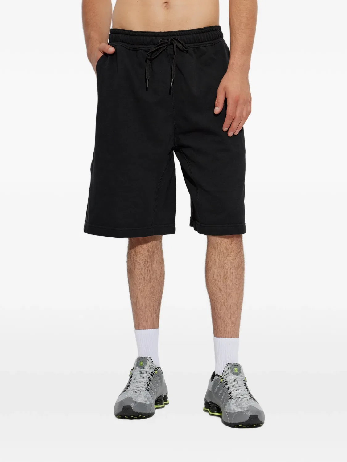 Шорты с кулиской и логотипом, черные Nike, черный — фото 2