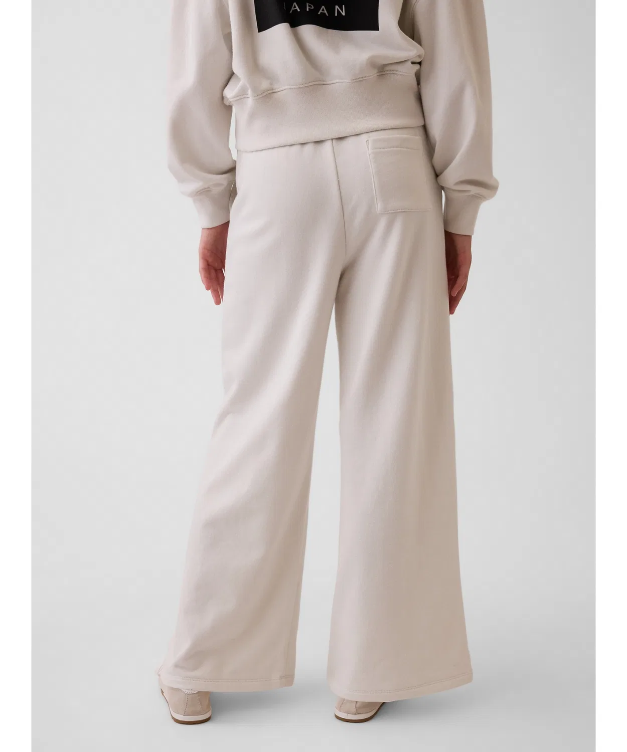 Детские широкие спортивные штаны с логотипом Vintage Soft French Terry GAP, Красный — фото 4